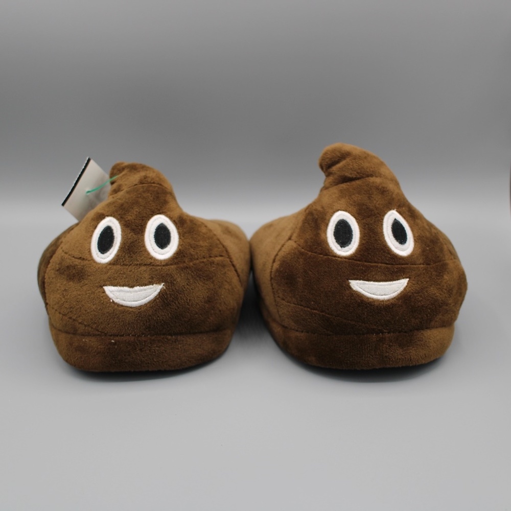 Chocolate Face Slippers Shoes Youth Size S/M